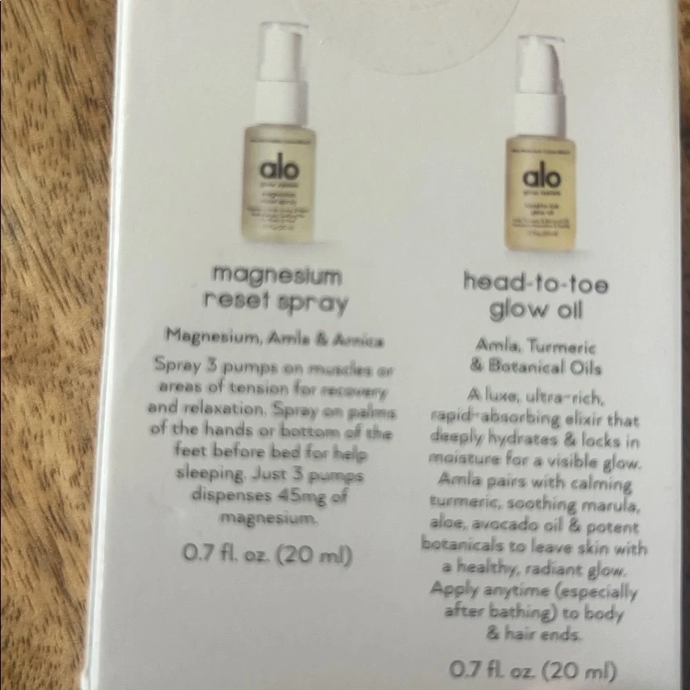 New ALO Yoga Best-Seller Mini Duo Skincare Set(magnesium) and Candle bundle